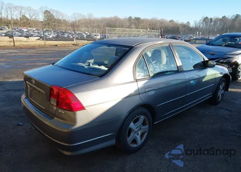 2005 Honda Civic Ex z USA, uszkodzony, nr VIN 2HGES26745H570491